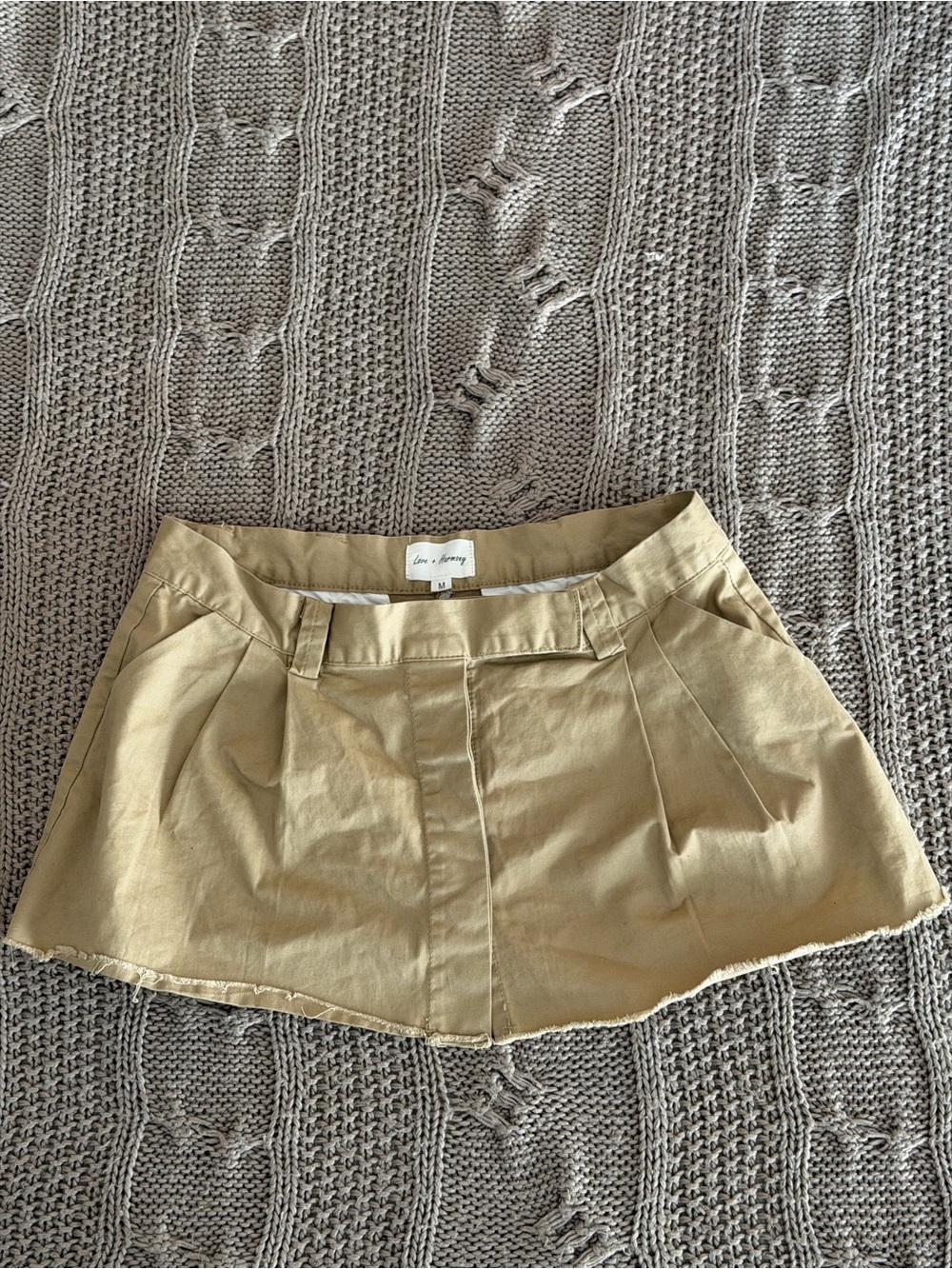 Khaki Mini Skirt